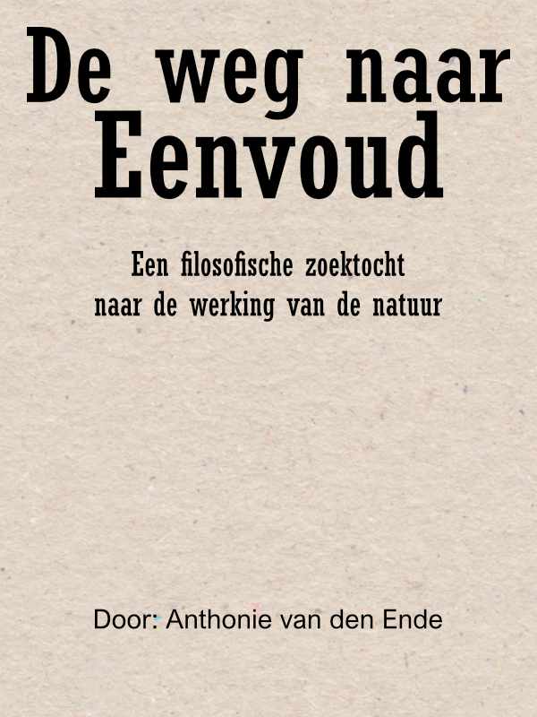Titelpagina E book De weg naar Eenvoud